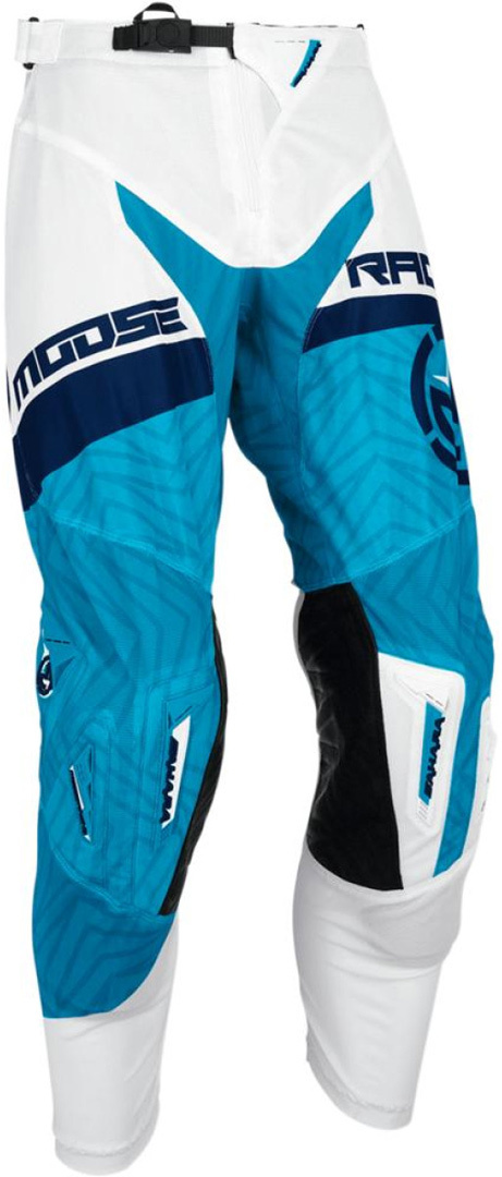 Moose Racing S7 Sahara Pant, white-blue, Size 32, white-blue, Size 32