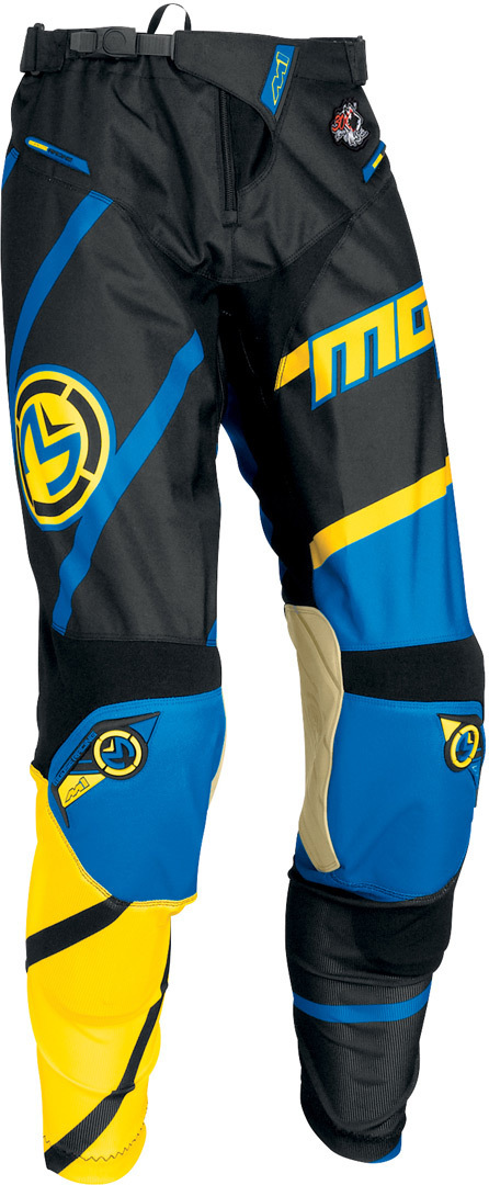Moose Racing S7 M1 Motocross Hose, schwarz-blau-gelb, Größe 34, schwarz-blau-gelb, Größe 34