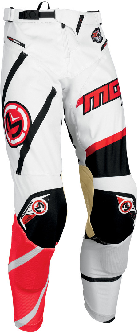 Moose Racing S7 M1 Motocross Hose, weiss-rot, Größe 30, weiss-rot, Größe 30