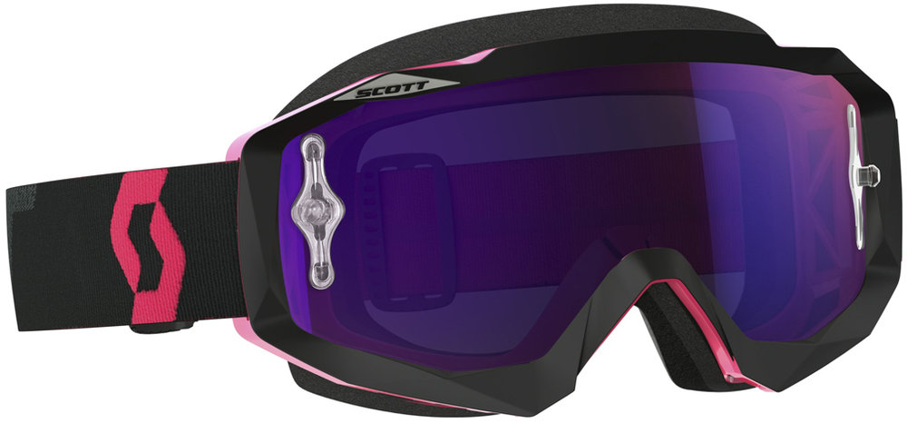 Scott Hustle MX Motocròs ulleres negre/Fluo Rosa