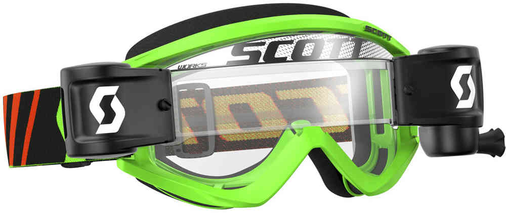 Scott Recoil XI WFS Мотокросс очки черный/Флуоресцентная зеленая