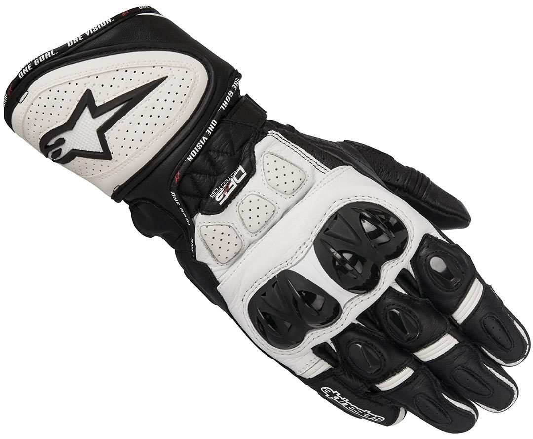 Alpinestars GP Plus R Handschuhe, schwarz-weiss, Größe S, schwarz-weiss, Größe S