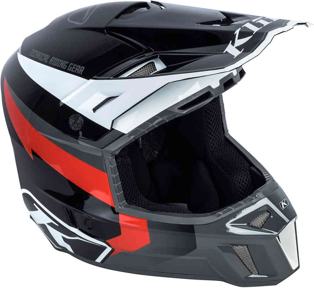 Klim F3 Cross Red Lightning Helmet