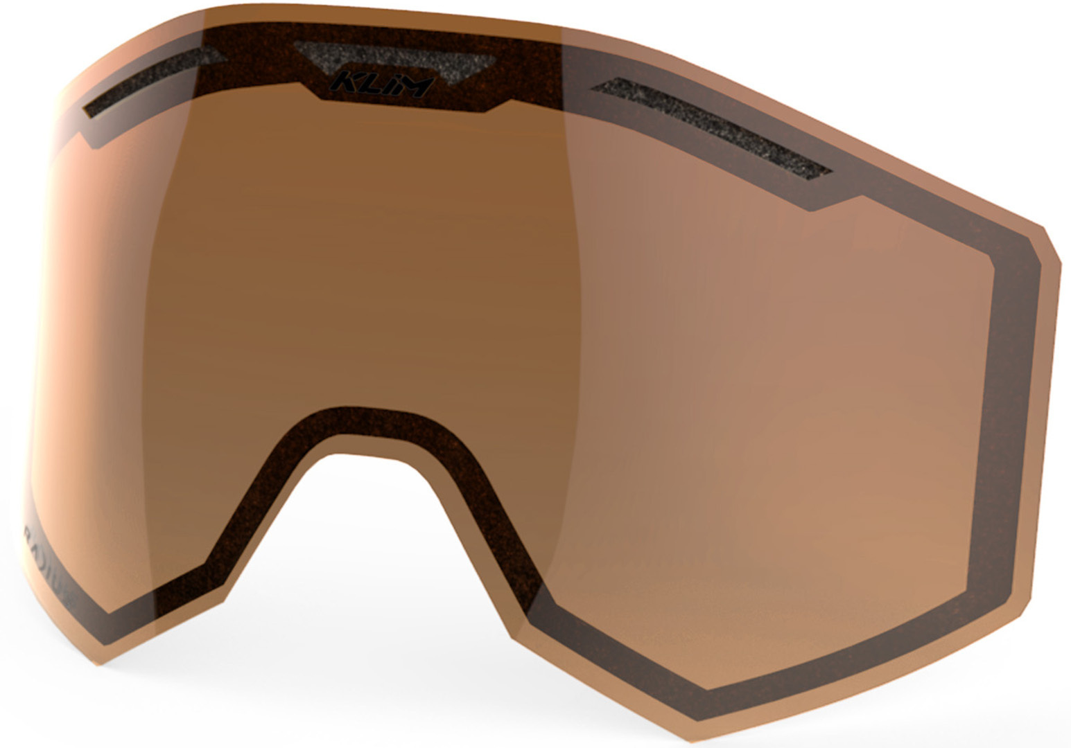 Klim Radius Pro DB Brown Tint Polarized Replacement Lens, orange, orange