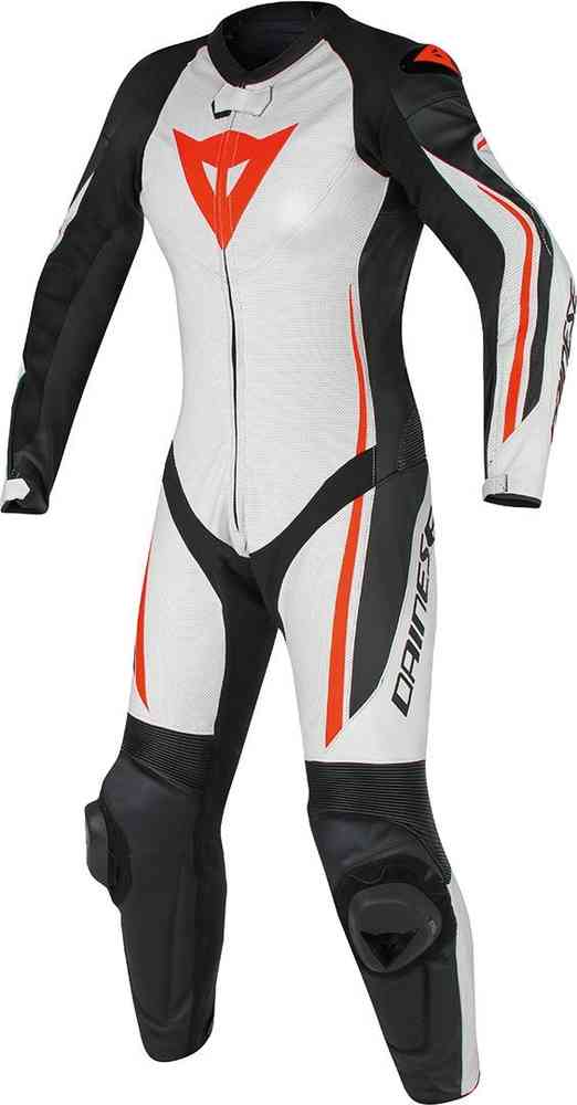 Dainese Assen Een stuk geperforeerd dames motorfiets leder pak