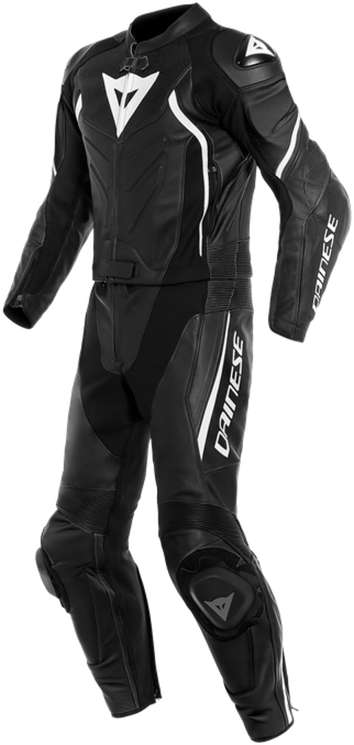 Dainese Avro D2 Två stycke motorcykel läder kostym, svart, storlek 46