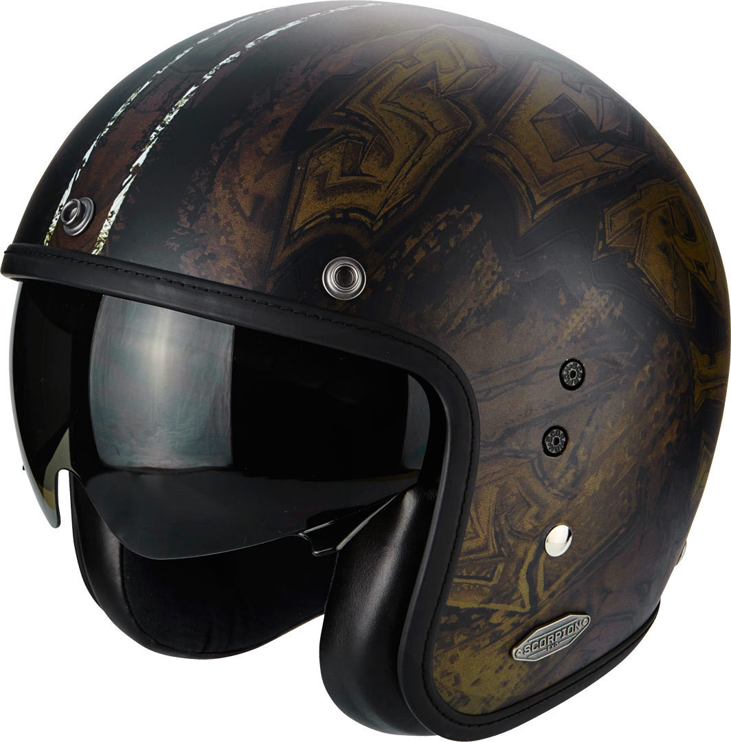 Scorpion Belfast Urbex Jet Helmet, brown, Size S, brown, Size S