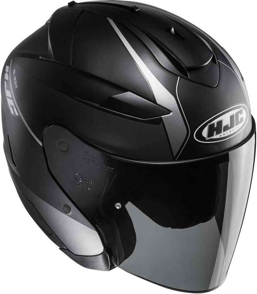 HJC IS-33 II Open-Face Motorcycle Helmet Anthracite, Large 