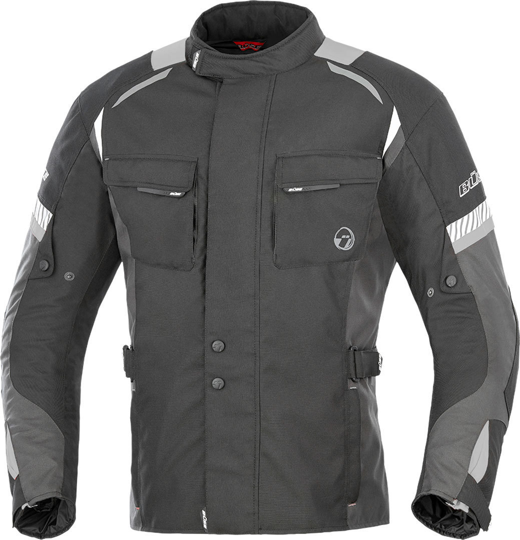 Büse Breno Motorcycle Textile Jacket, black-grey, Size XS, black-grey, Size XS