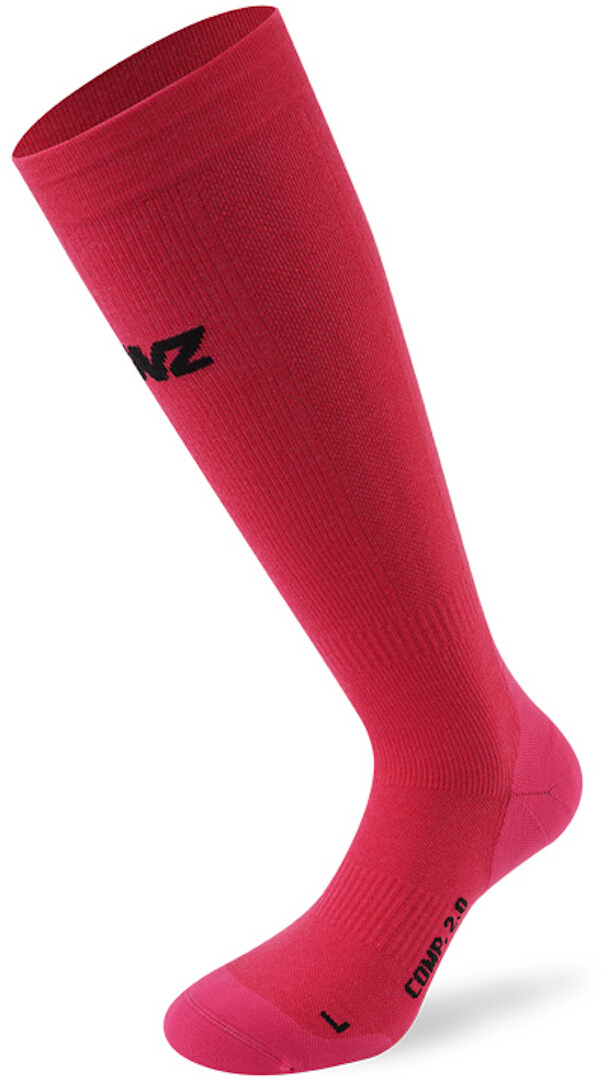 Lenz Compression 2.0 Chaussettes Mérinos, rose, taille XL pour Hommes
