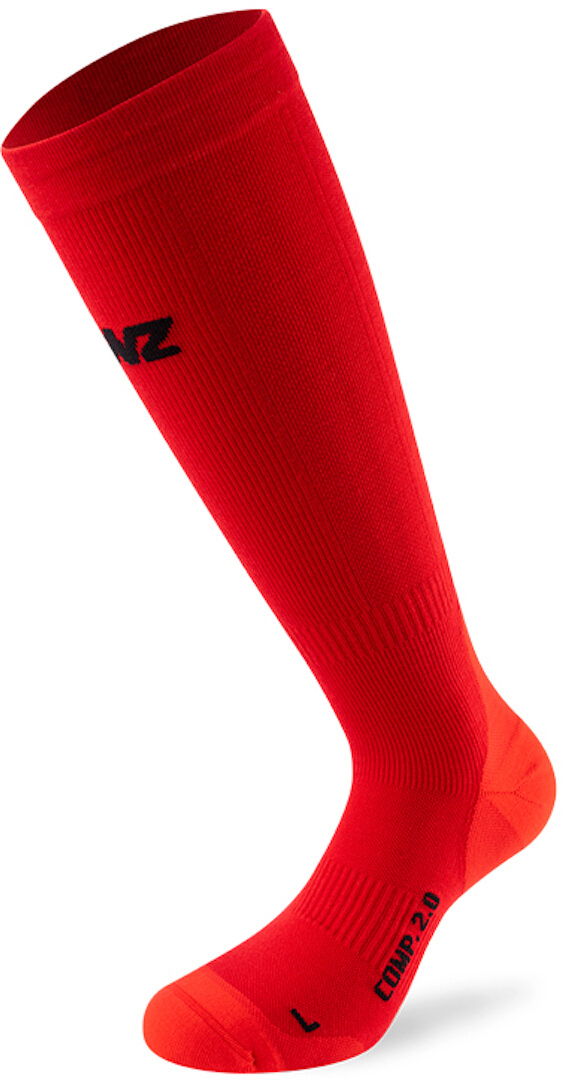 Lenz Compression 2.0 Chaussettes Mérinos, rouge, taille XL pour Hommes