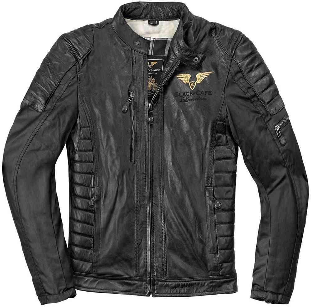 Black-Cafe London Teheran Motorcycle Leather Jacket