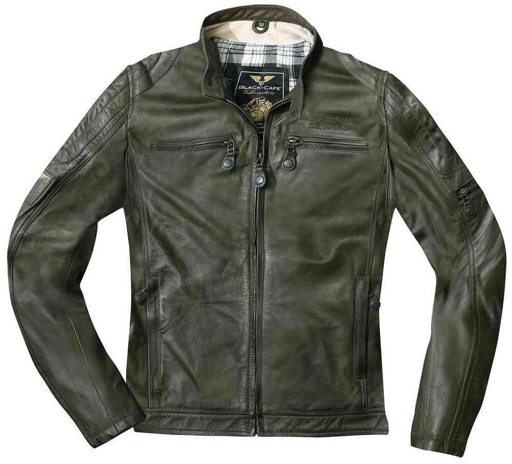 Black-Cafe London Schiras Motorrad Lederjacke