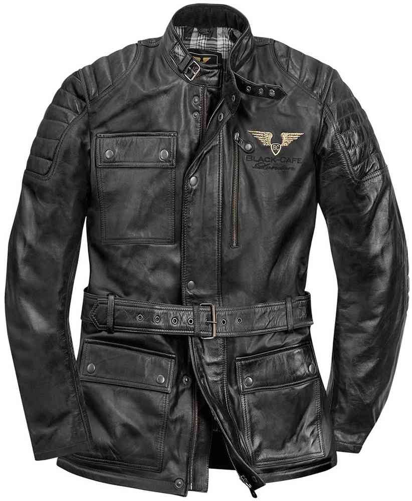 Black-Cafe London Kerman Motorcykel skinnjacka