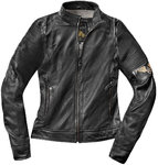 Black-Cafe London Amol Chaqueta de cuero de la motocicleta de las señoras