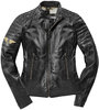 Black-Cafe London Ilam Ladies Motorcycle Leather Jacket