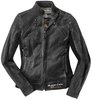 Black-Cafe London Semnan Chaqueta de cuero de la motocicleta de las señoras