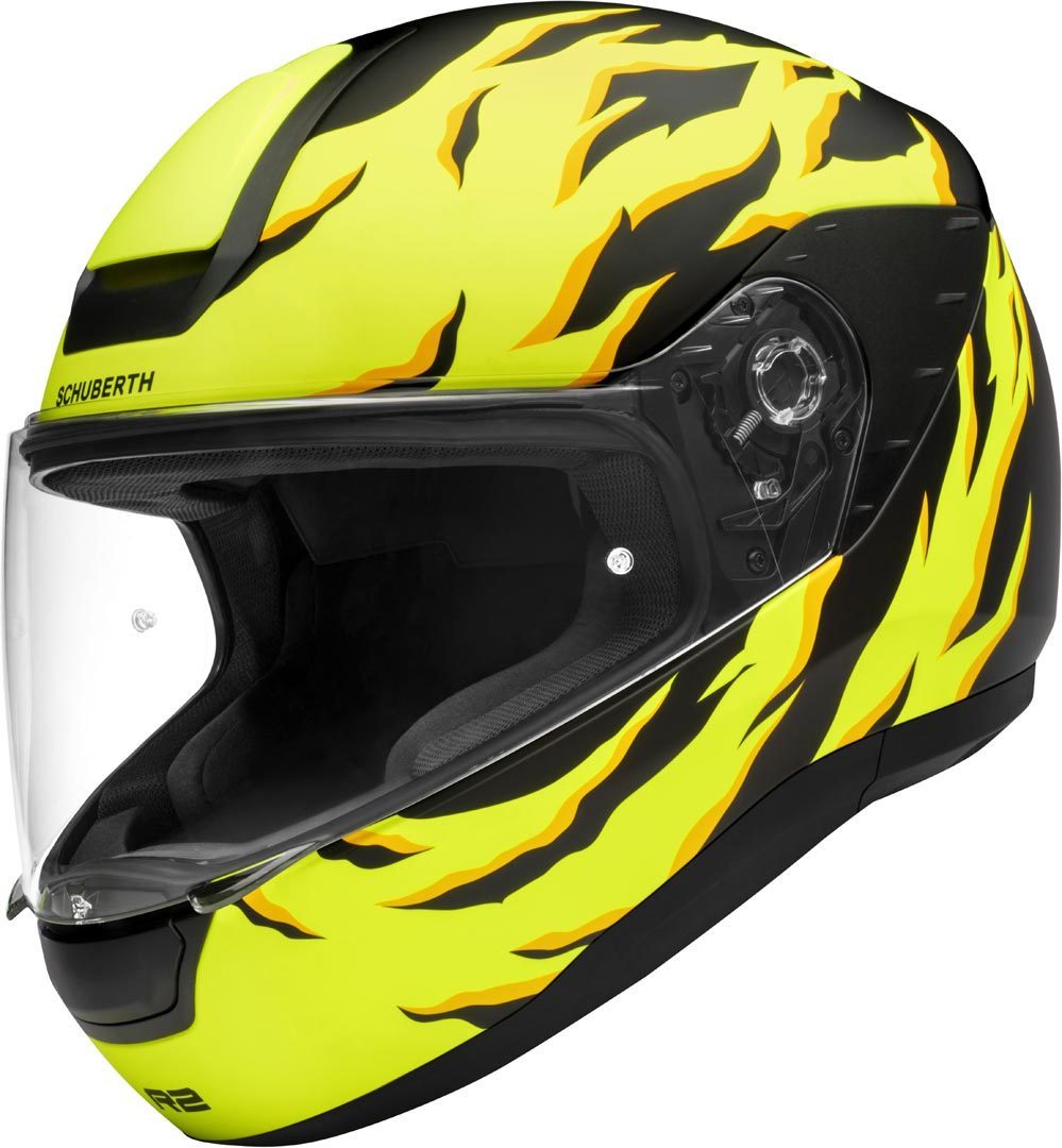 Schuberth R2 Renegade Helm, zwart-geel, afmeting XS