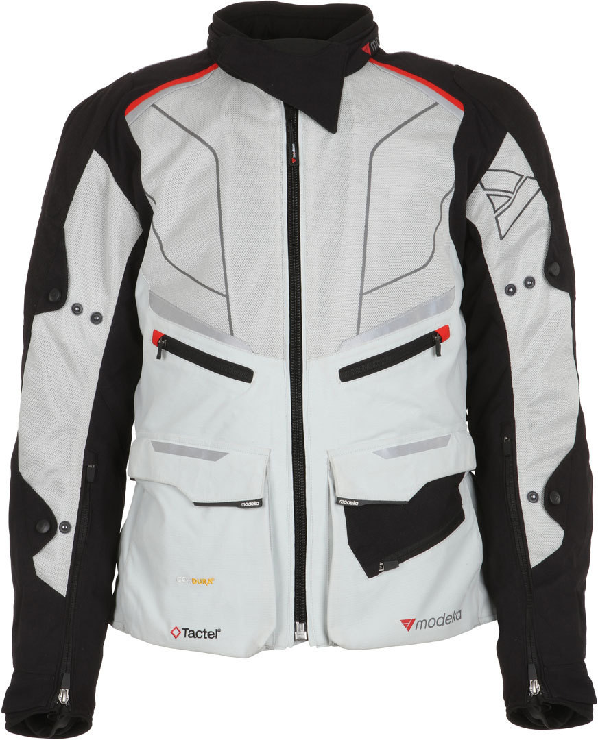 Modeka Flexepic Textile Jacket, black-grey, Size S, black-grey, Size S