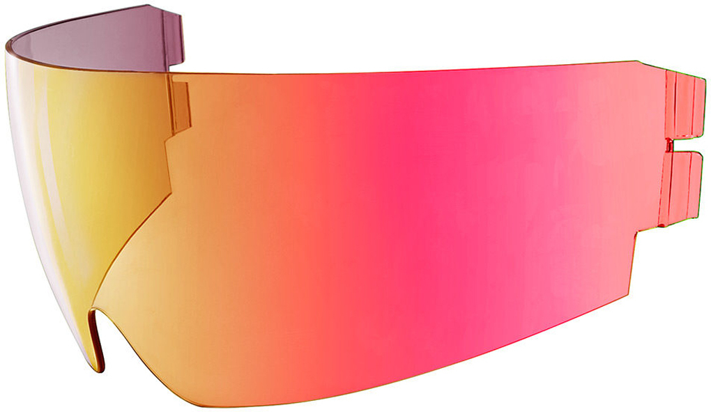 Icon Dropshield Sun Visor, red, red