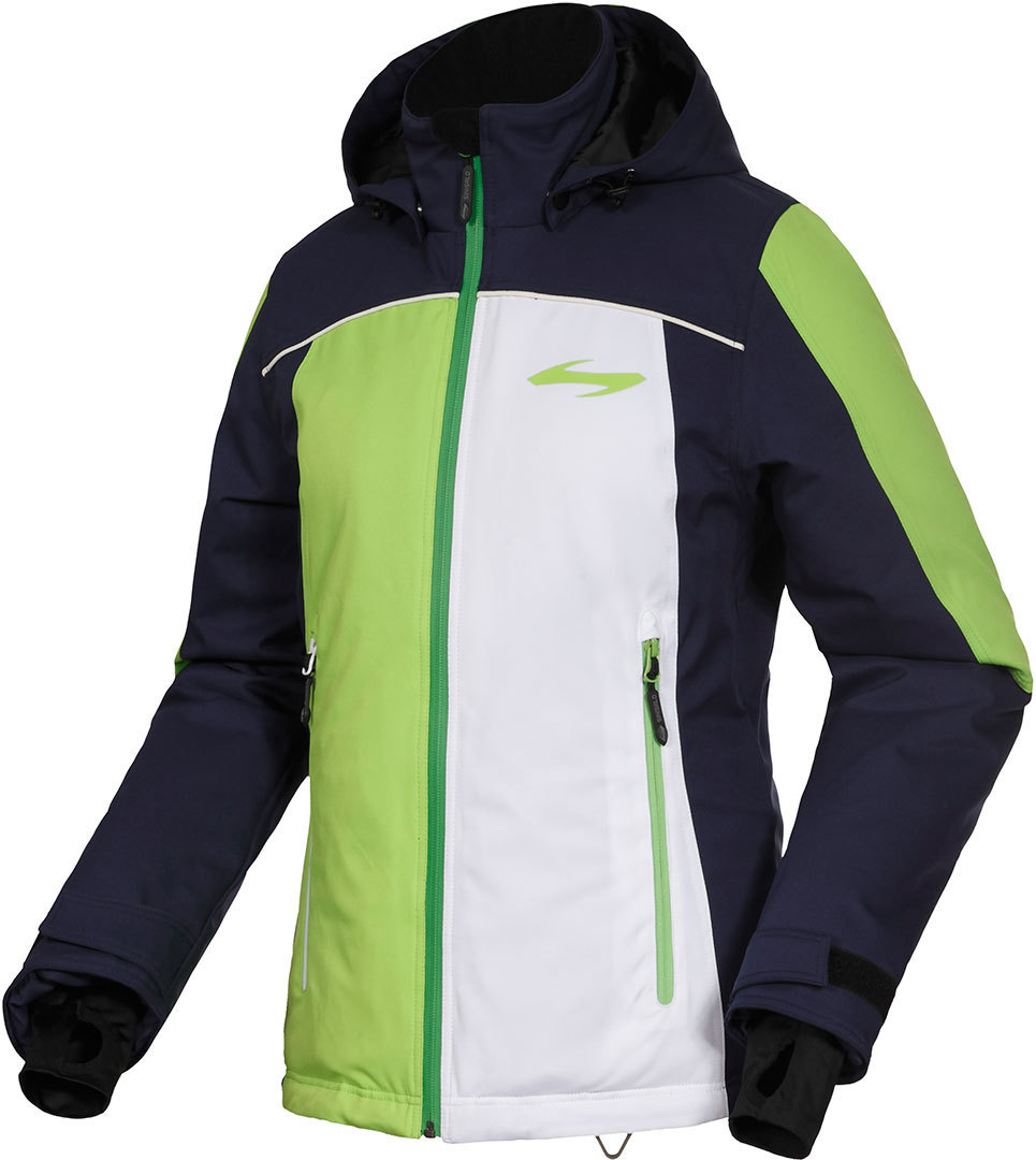 Sinisalo Tekla Ladies Snowmobile Jacket, black-white-green, Size 40 for Women-image-143838826
