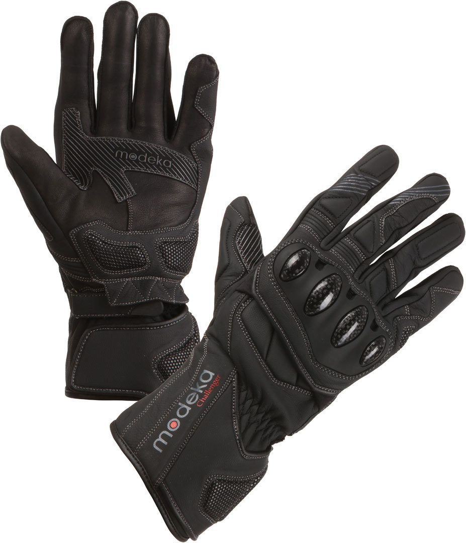 Modeka Challenge L Motorcycle Gloves, black, Size XL, black, Size XL
