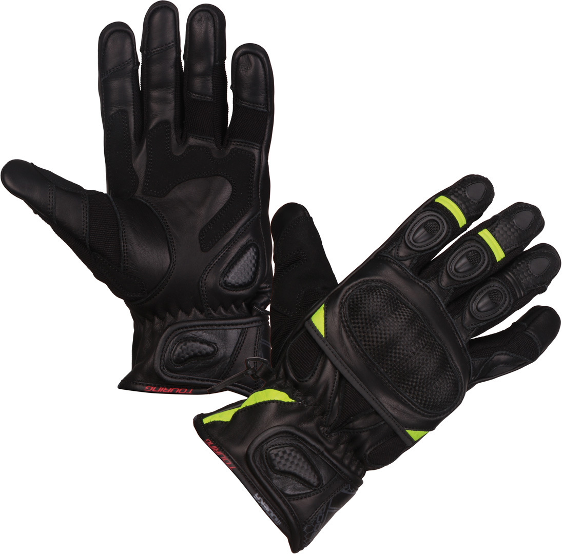 Modeka Sahara S Motorcycle Gloves, black-yellow, Size S, black-yellow, Size S