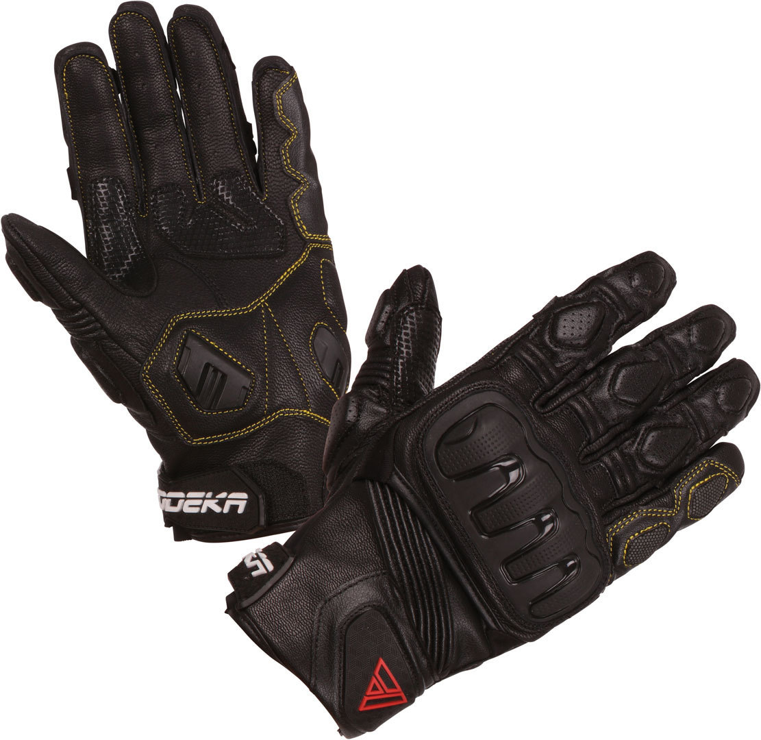 Modeka Baali Motorcycle Gloves, black, Size S, black, Size S