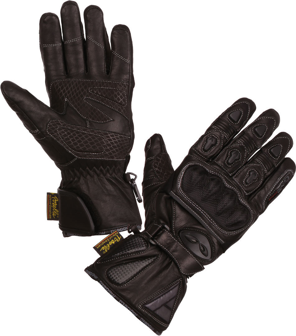 Modeka Gobi Dry Motorcycle Gloves, black, Size S, black, Size S