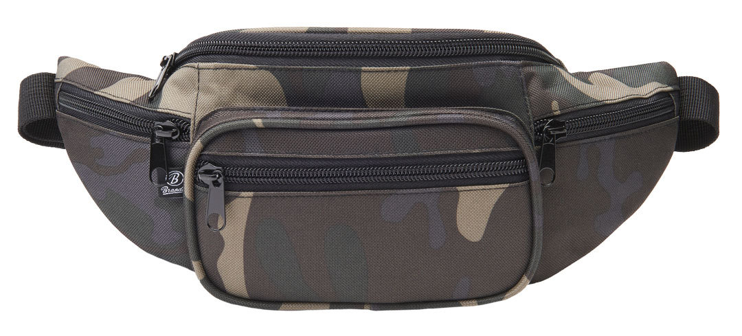 Brandit Waist Belt Bag, black-grey, black-grey, Size One Size