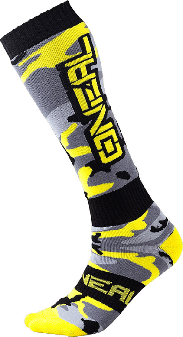 Oneal Pro Hunter Motocross Socks, black-yellow-silver, black-yellow-silver