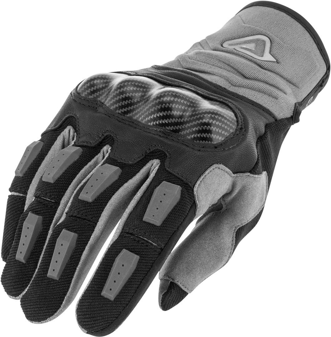 Acerbis Carbon G 3.0 Motorcycle Gloves, black-grey, Size S, black-grey, Size S