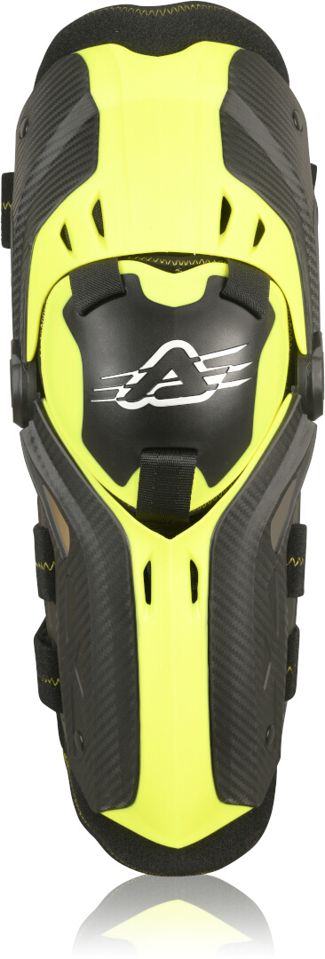 Side view of Acerbis Gorilla Knee Protectors, black-yellow for Men