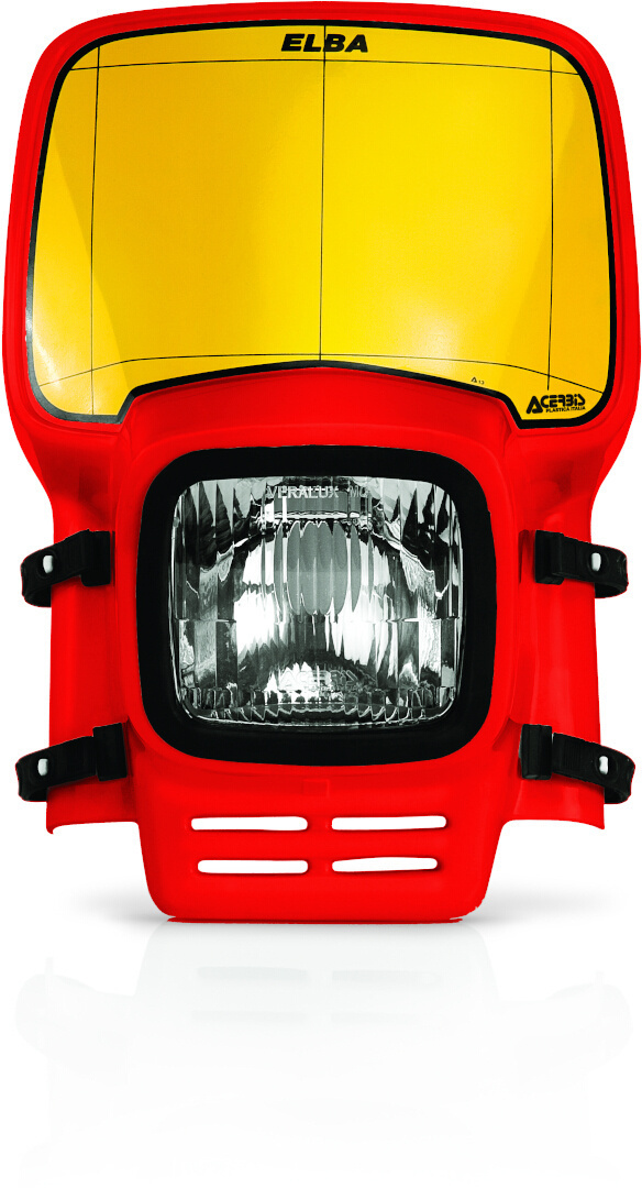 Acerbis Elba Headlight, red, red