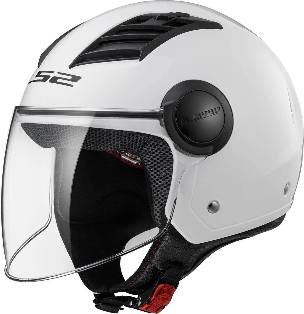 LS2 Airflow L Jet Helmet, white, Size 2XS, white, Size 2XS