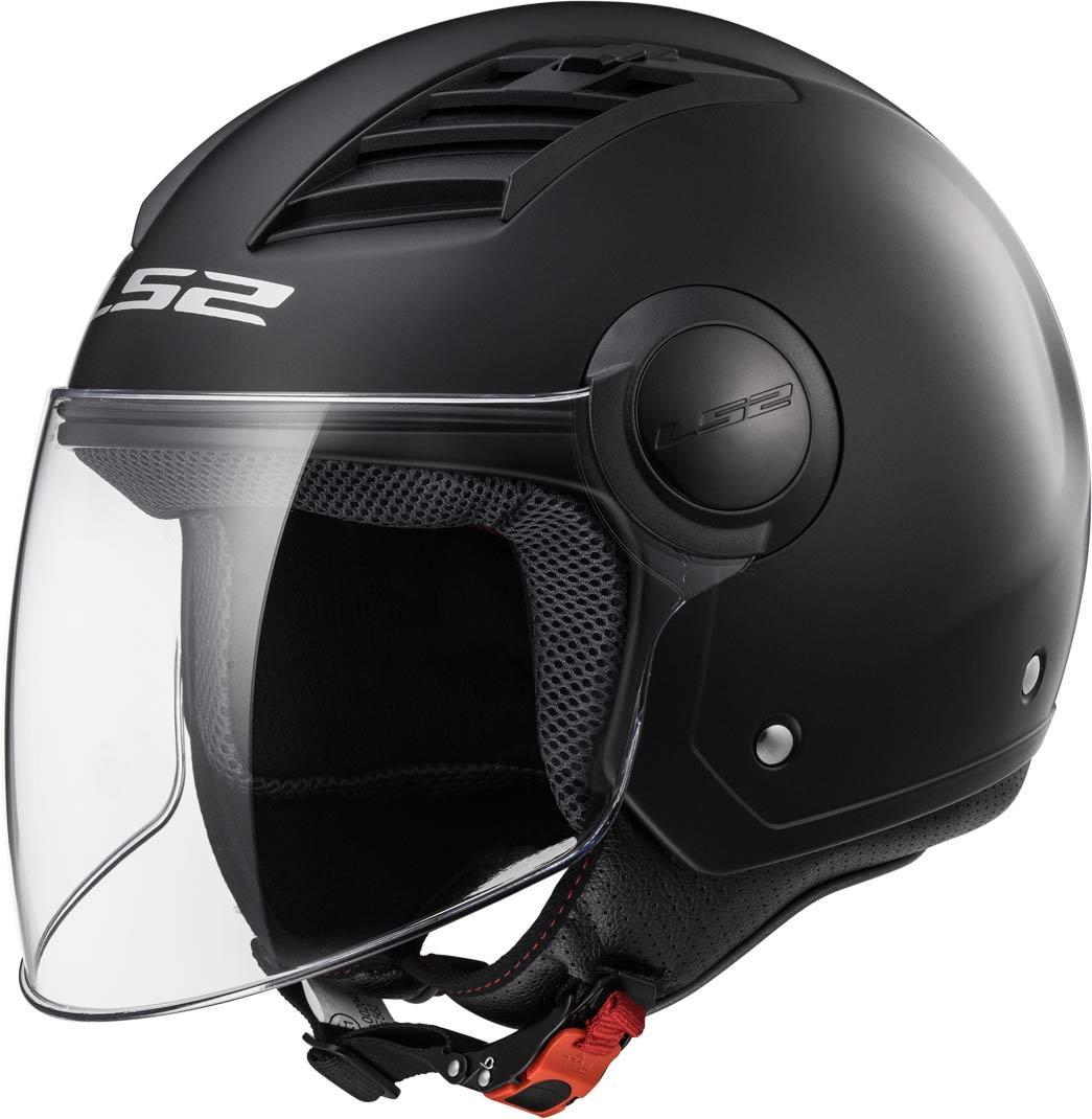 LS2 Airflow L Jet Hjälm, svart, storlek L