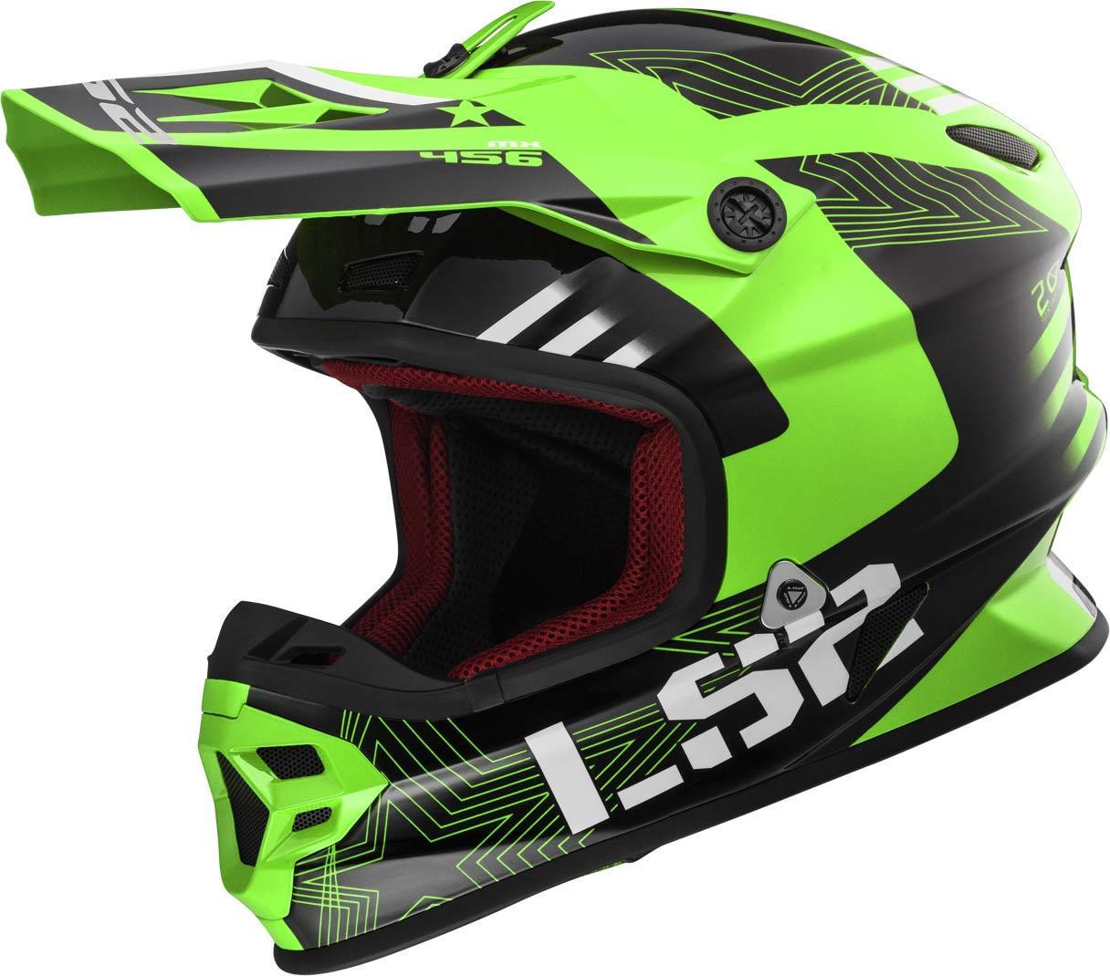 LS2 MX456 Light Evo Rallie Motocross Helmet, green, Size XL, green, Size XL