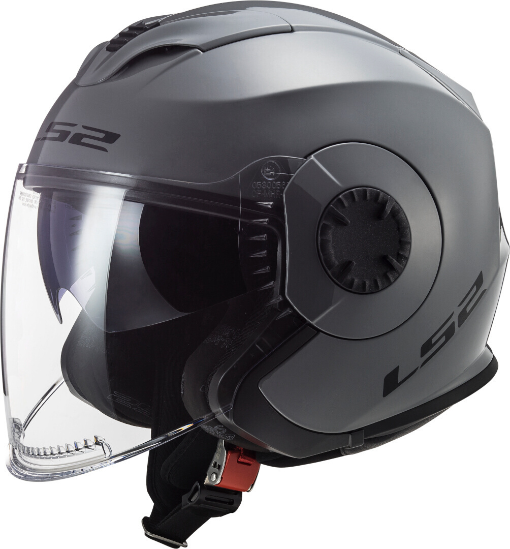 LS2 OF570 Verso Jet Helmet, grey, Size L, grey, Size L