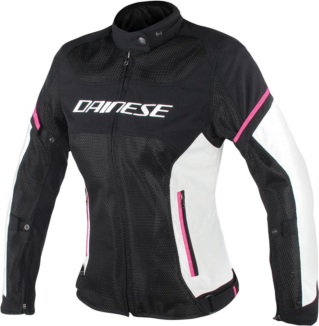 Dainese Air Frame D1 Tex Дамы Мотоцикл Текстильный Куртка Черный/Серый/Розовый 46 