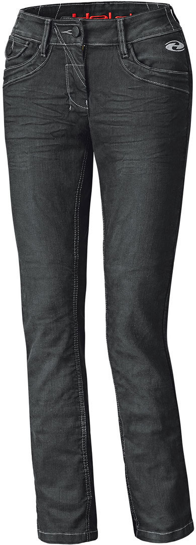 Image of Held Crane Pantaloni jeans da donna in moto, nero, dimensione 31 per donne
