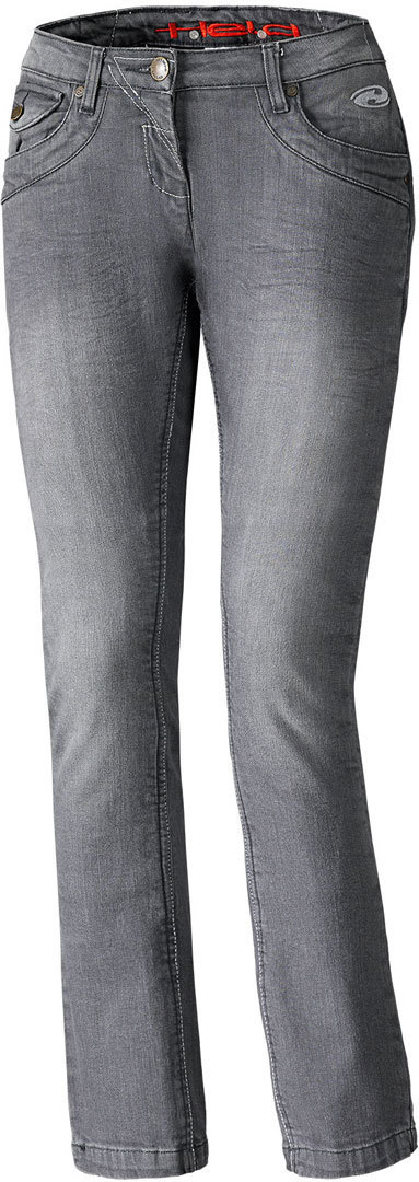 Held Crane Ladies Motorcycle Jeans Pants, black-grey, Size 3XL for Women, black-grey, Size 3XL for Women