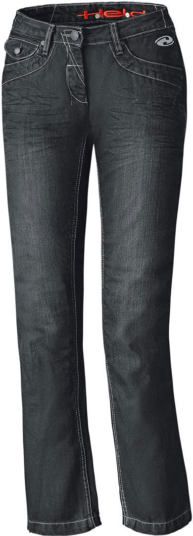 Held Crane Denim Motorcycle Ladies Jeans Pants, black, Size 3XL for Women, black, Size 3XL for Women