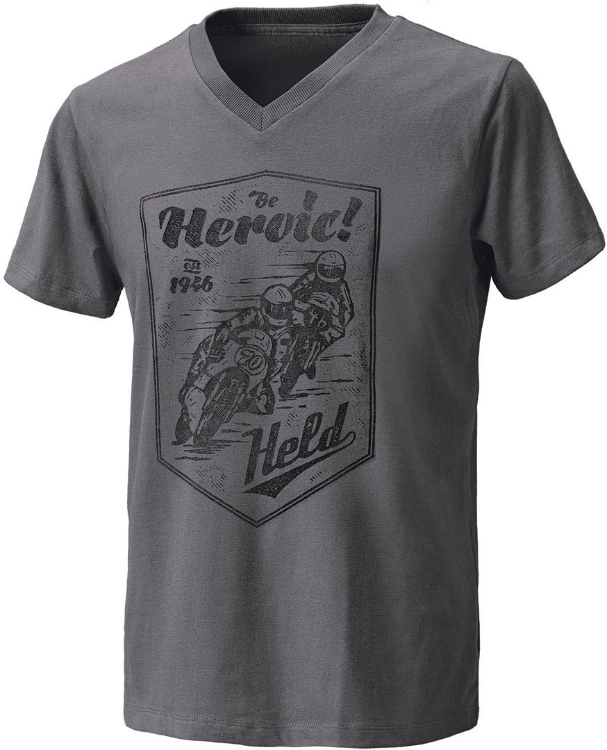 Held Be Heroic T-Shirt, grey, Size 4XL, grey, Size 4XL