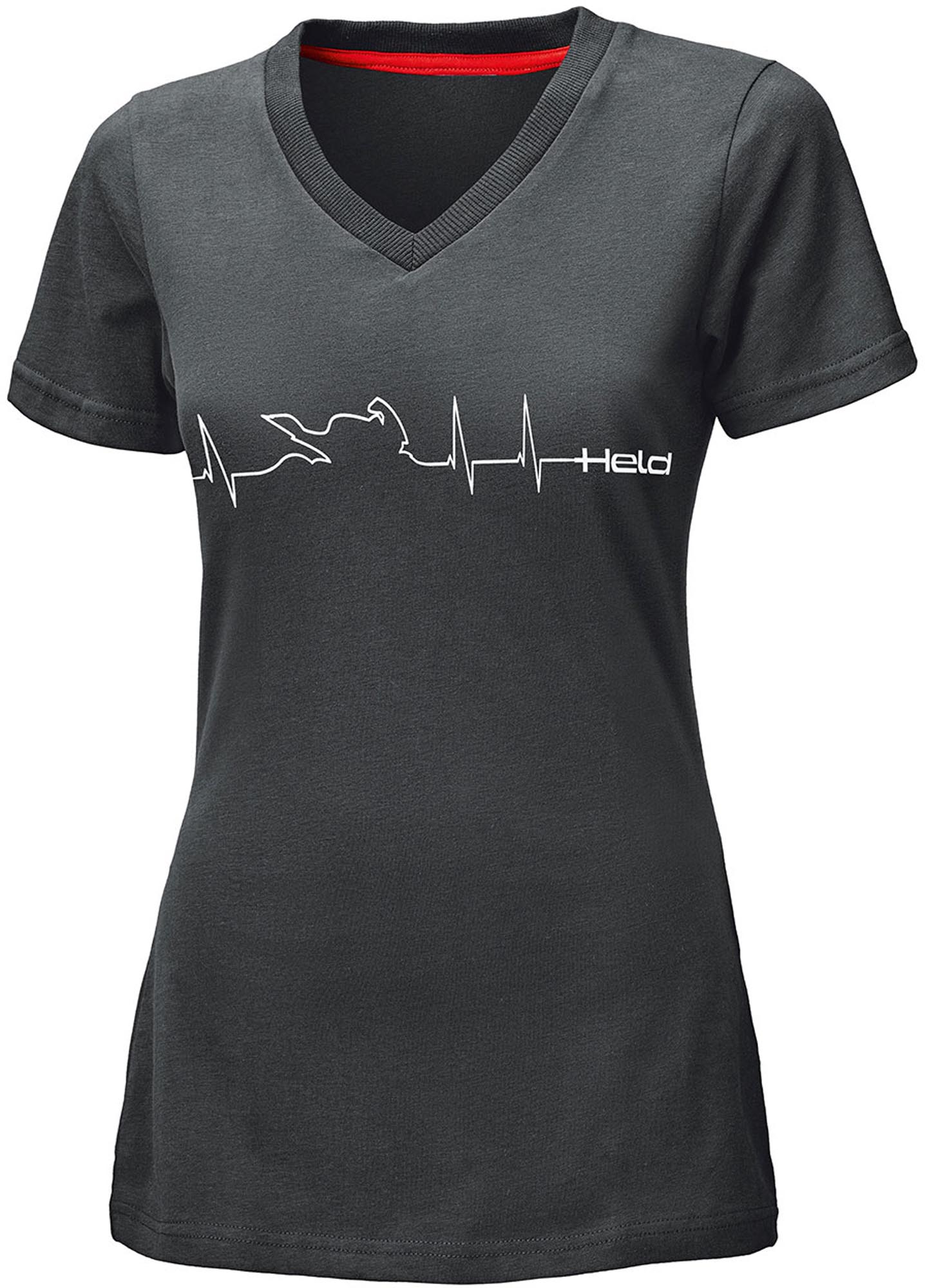 Held Be Heroic Ladies T-Shirt, Grey-White, Size L For Women