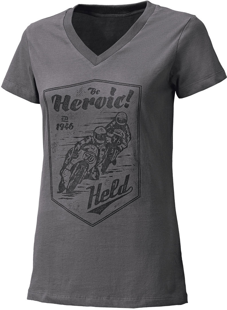 Held Be Heroic Ladies T-Shirt, grey, Size XS for Women, grey, Size XS for Women