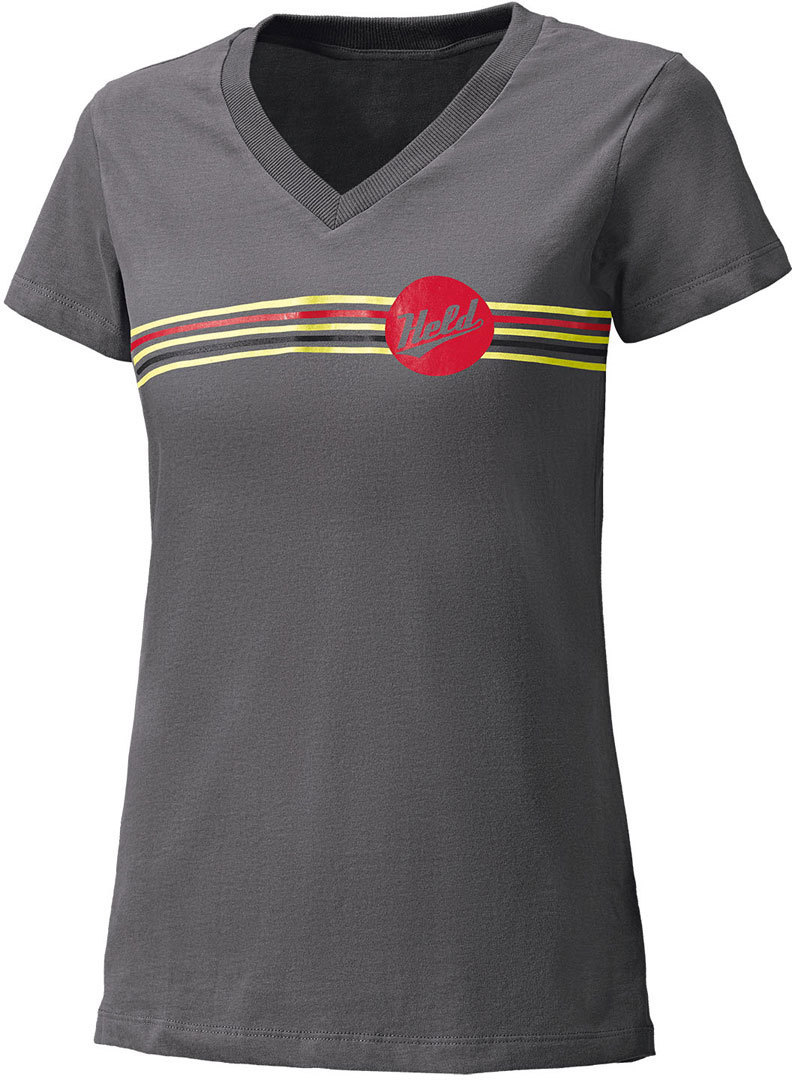 Held Be Heroic Ladies T-Shirt, grey-red, Size XS for Women, grey-red, Size XS for Women