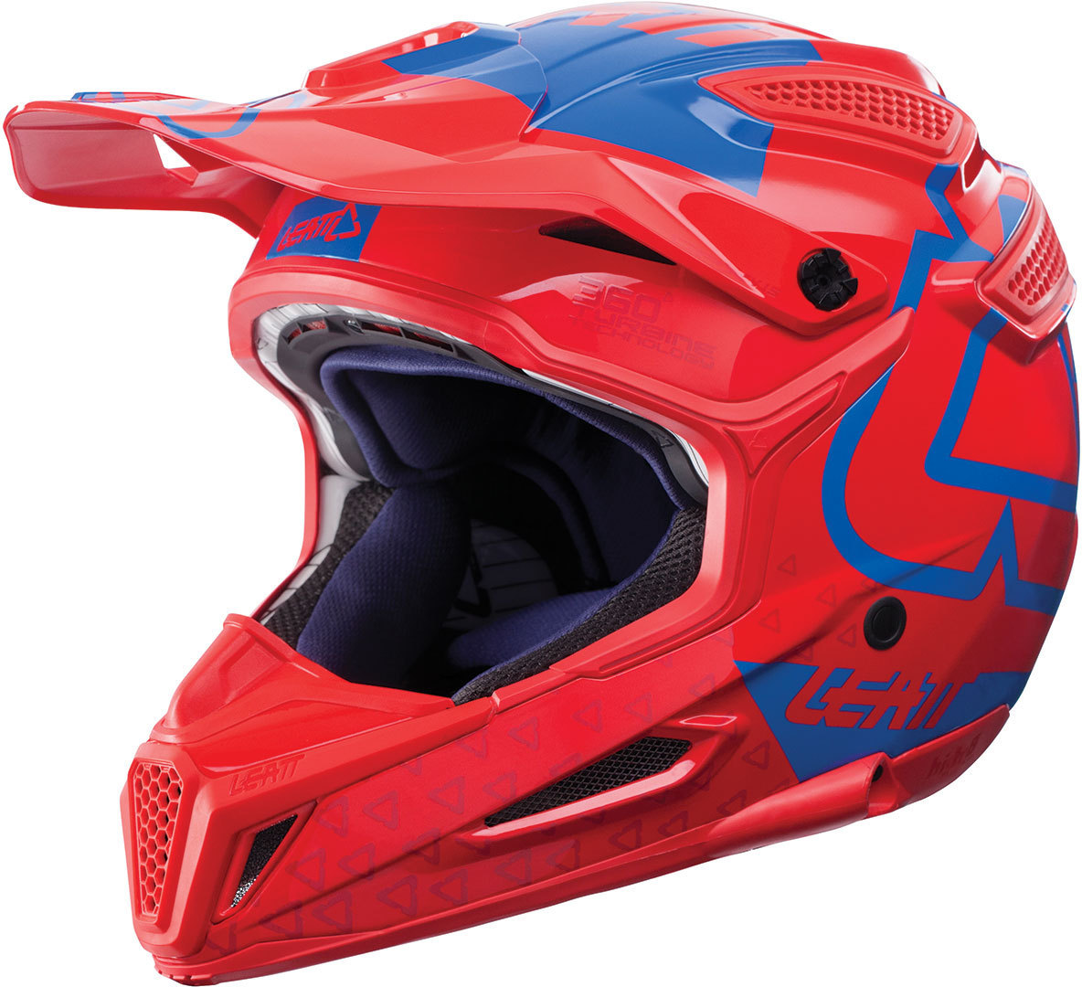 Leatt GPX 5.5 Composite V15 Motocross Helmet, red-blue, Size XS, red-blue, Size XS