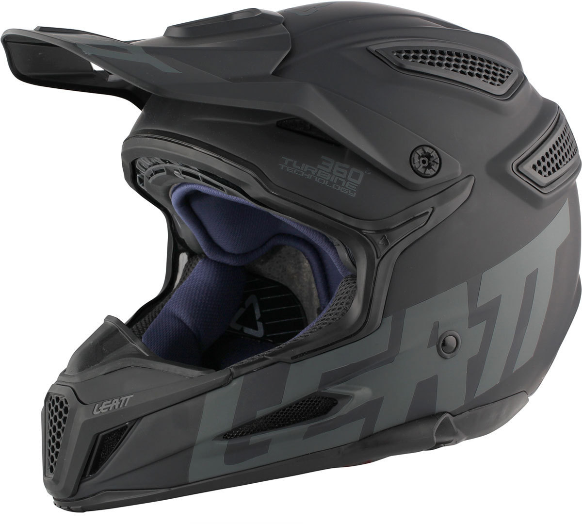 Leatt GPX 5.5 Ghost Satin Motocross Helmet, black, Size S, black, Size S