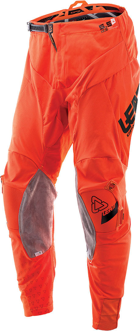 Leatt GPX 5.5 I.K.S. Motocross Pants, black-orange, Size S 48, black-orange, Size S 48