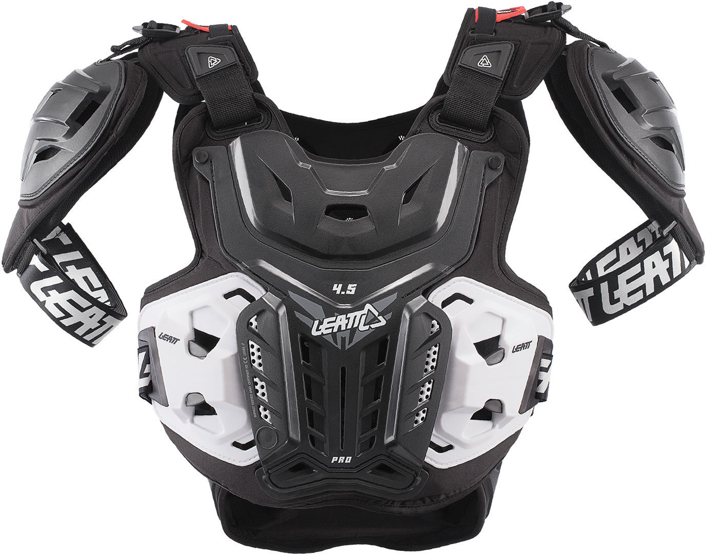 Leatt 4.5 Pro Chest Protector, black-white, Size XL 2XL for Men-image-235678246